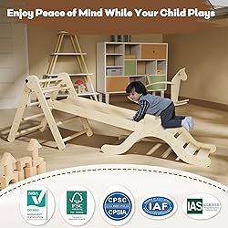 Pikler Triangle Set 7in1 Toddler Climbing Toys