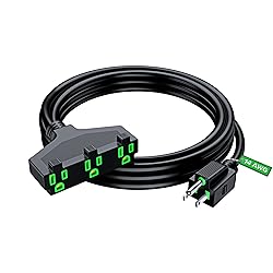 Extension Cord 10 Feet, SJTW Extension Cord with