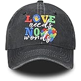 Embroidered Baseball Cap for Women Men Vintage Adjustable Washed Distressed Denim Baseball Hat