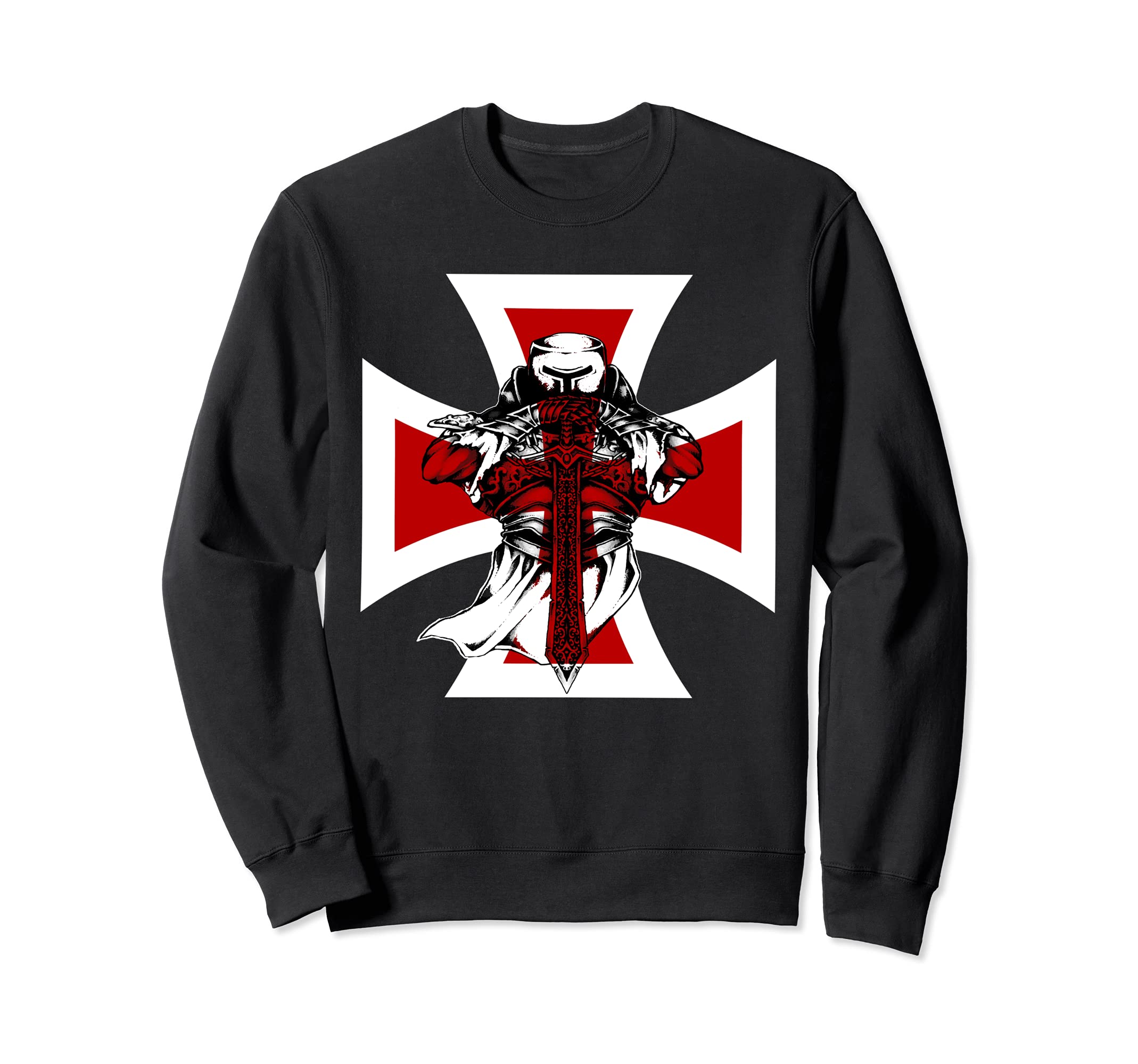 Crusader, Knights Templar Crusader Sword Warrior Sweatshirt