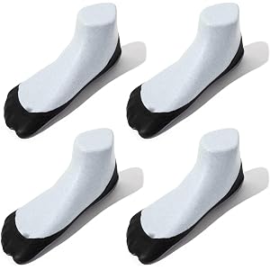 SHEEC Women’s No Show Socks for Flats | Non-Slip Invisible Liners for Heels & Ballet Shoes | Soft, Lightweight | 4 or 6 Pairs