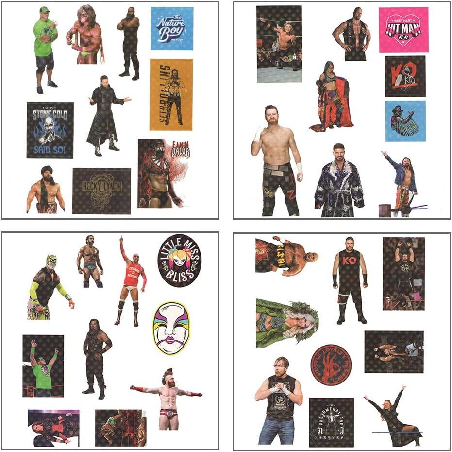 Myesha Toys Small Size Stickers, Holographic Stickers, Pack of 4 Sticker Sheets, Combo 3 (Total 38 Small Stickers)