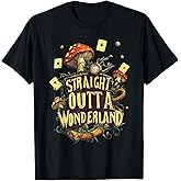 Alice in Wonderland - Fantasy World Novel Adventures Vintage T-Shirt