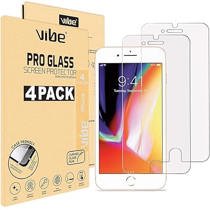 VIBE [4 Stück] Schutzfolie Panzerglas für iPhone 6s und iPhone 6 9h HD Folie, Japanische 9H Schutzglas Displayschutzfolie/Pan
