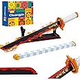 Demon Slayer Rengoku Swords Building Kit Compatible with Lego Sets for Adutls,27 inch Cosplay Anime Katana Samurai Sword Toy for Kids Gifts 790 pcs