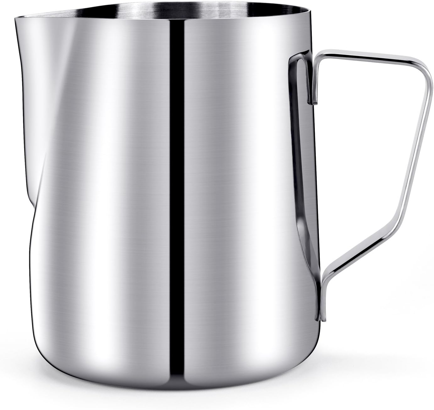 HULISEN Milk Jug 600ml / 20fl, Stainless Steel Milk Pitcher, Milk