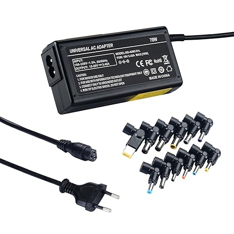 NEW POW 70W Universal-Ladegerät Netzteil 18V 18.5V 19V 19.5V 20V Ultrabooks Tablets Notebooks AC-Adapter für Asus Dell HP Len