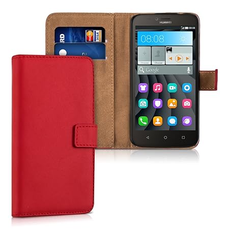 kwmobile Huawei Y625 Hülle - Kunstleder Wallet Case für Huawei Y625 mit Kartenfächern und Stand