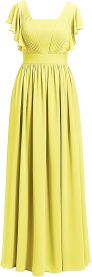 amazon yellow bridesmaid dresses