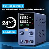 NANKADF 0-62V 0-5A DC Bench Power Supply 4-Digit LED USB Fast Charging view 2