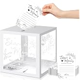 Pajean 50 Pcs Greenery Share a Memory Card, Celebration of Life Cards Box | Memory Box for Funeral Wedding Birthday Graduation Bridal Shower Baby Shower Guest Card Ideas Supplies Decoration