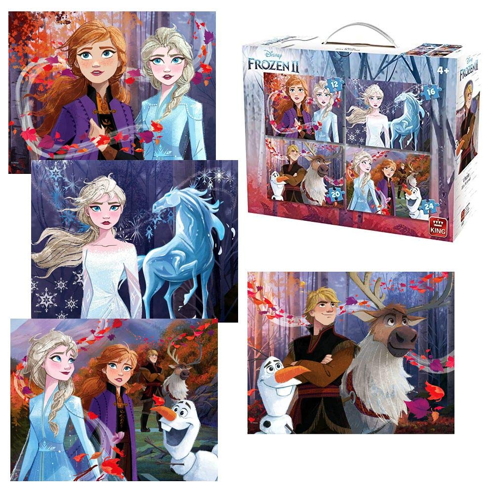 4 in 1 Disney Frozen 2 Jigsaw Puzzle - In Suitcase