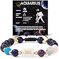GolbalJew Zodiac Bracelets for Women 12 Constellations Healing Crystal Stone Beads Bracelet Birthday Zodiac Gifts Horoscope Spiritual Bracelet