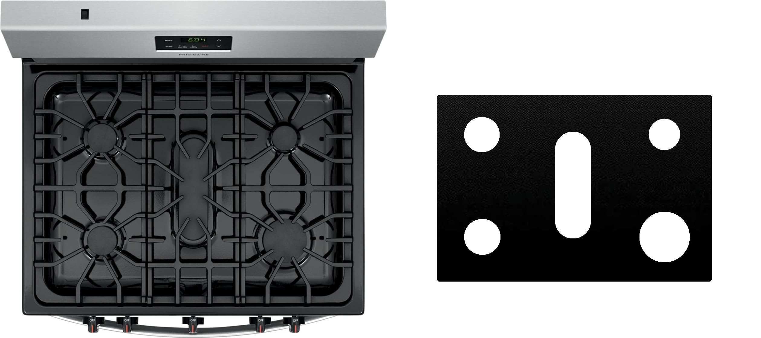 Photo 1 of Custom Fit Reusable Burner Liner for Frigidaire Gas Range Stove Protect Your Stovetop with this Splatter Guard Cover - FCRG3052BS