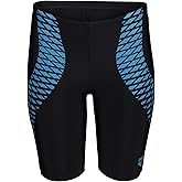 Arena Boys Feel Openings Print Swim Jammer Knee-Length Swimsuit Sports Bathing Suit