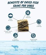 Skipper's Dried Whitefish Skin Jerky Cubes for Dogs 1kg Bulk view 3