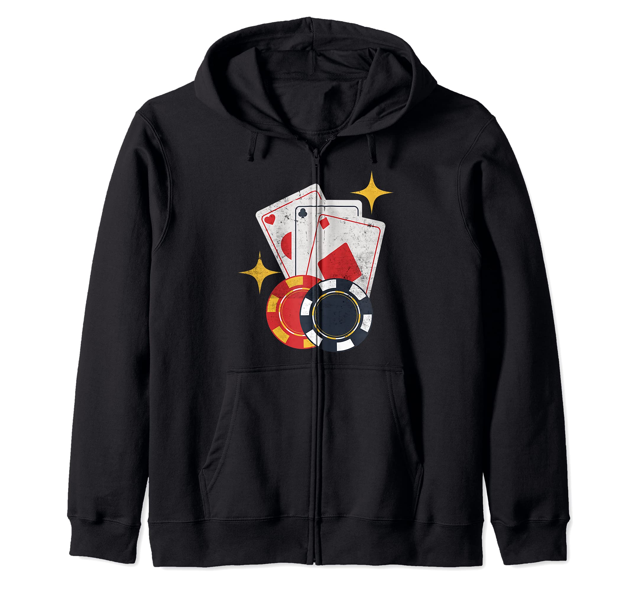 Casino Donor Design Poker Player Funny Zip Hoodie