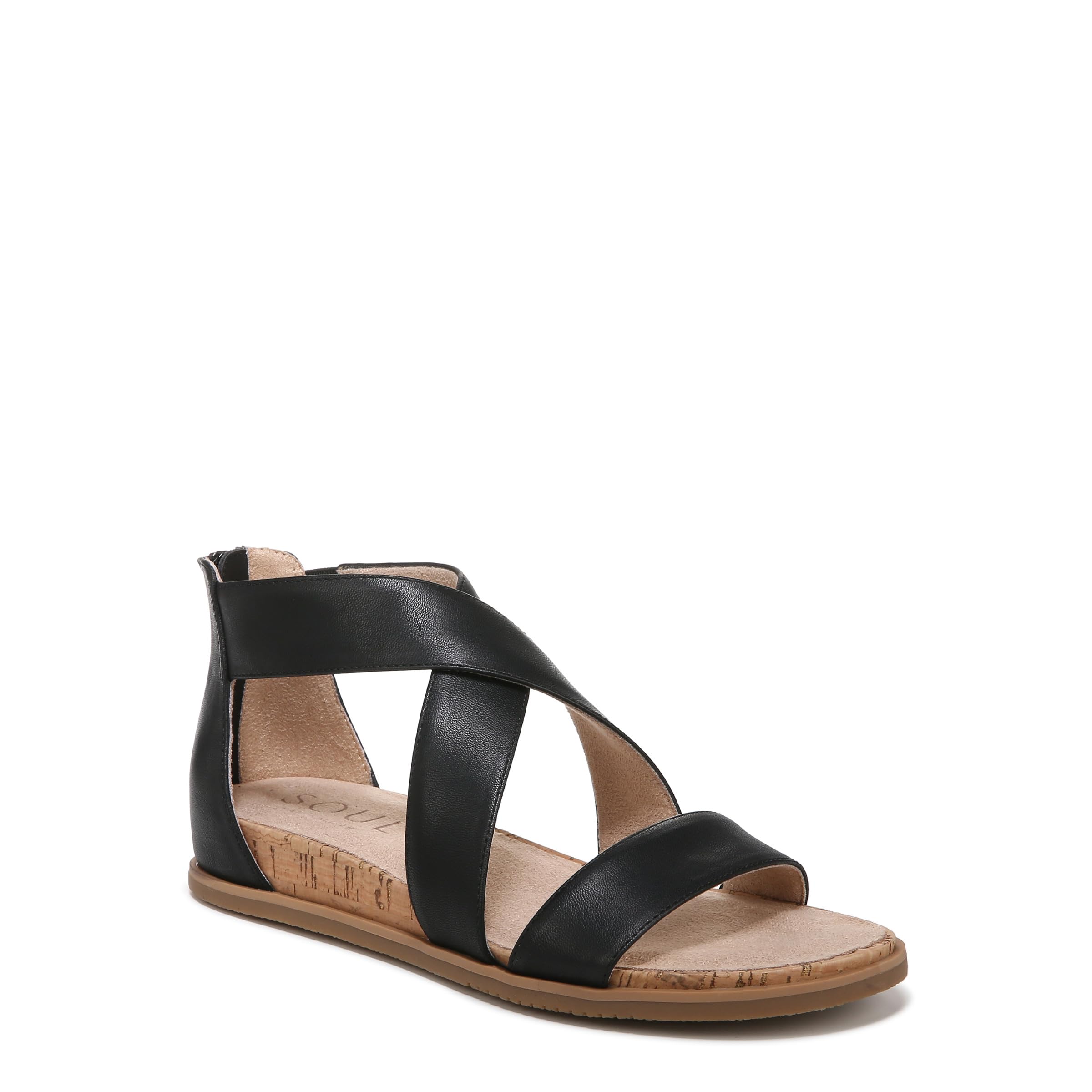 Naturalizer SOUL Womens Cindi Strappy Flat Sandals