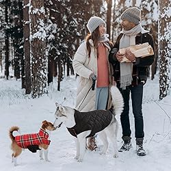 Kuoser Warm Dog Coat, Waterproof Dog Jacket for