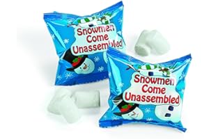 Fun Express Mini Marshmallows for Hot Chocolate - 54 Individual Packets Vanilla Marshmallow Candy | Hot Cocoa Bar Supplies & Toppings for Christmas Holiday Festivities & Stocking Stuffers