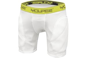 Youper Boys Youth Padded Sliding Shorts with Cup Pocket for Baseball, Football, Lacrosse