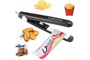 KARIDGE Chip Bag Sealer Heat Seal Kitchen Gadgets, Mini Bag Resealer for Food Storage, Handheld Heat Sealer for Chips Bag, Foil Bag, Mylar Bags, Color Street Nails Strips with Storage Case