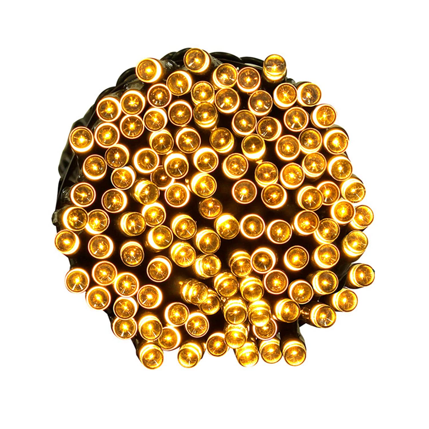 Tuokay Super Bright Plug in Fairy Lights with Memory Function, 22m 200 LED Decorative Indoor String Lights for Tree Gazebo Lawn Fence Ornament (Warm White)