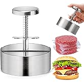 ZOOFOX Burger Press, Non-Stick Patty Maker Mold, 18/8 Stainless Steel Hamburger Press for Beef, Vegetable, BBQ, Griddle and C
