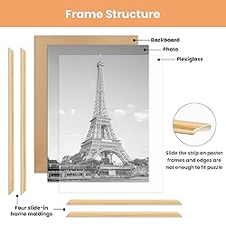 upsimples 16x24 Picture Frame Natural 3