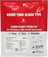 Eldon Card Blood Type Test Kit - A, B, O, AB, RHD - Home Testing view 2