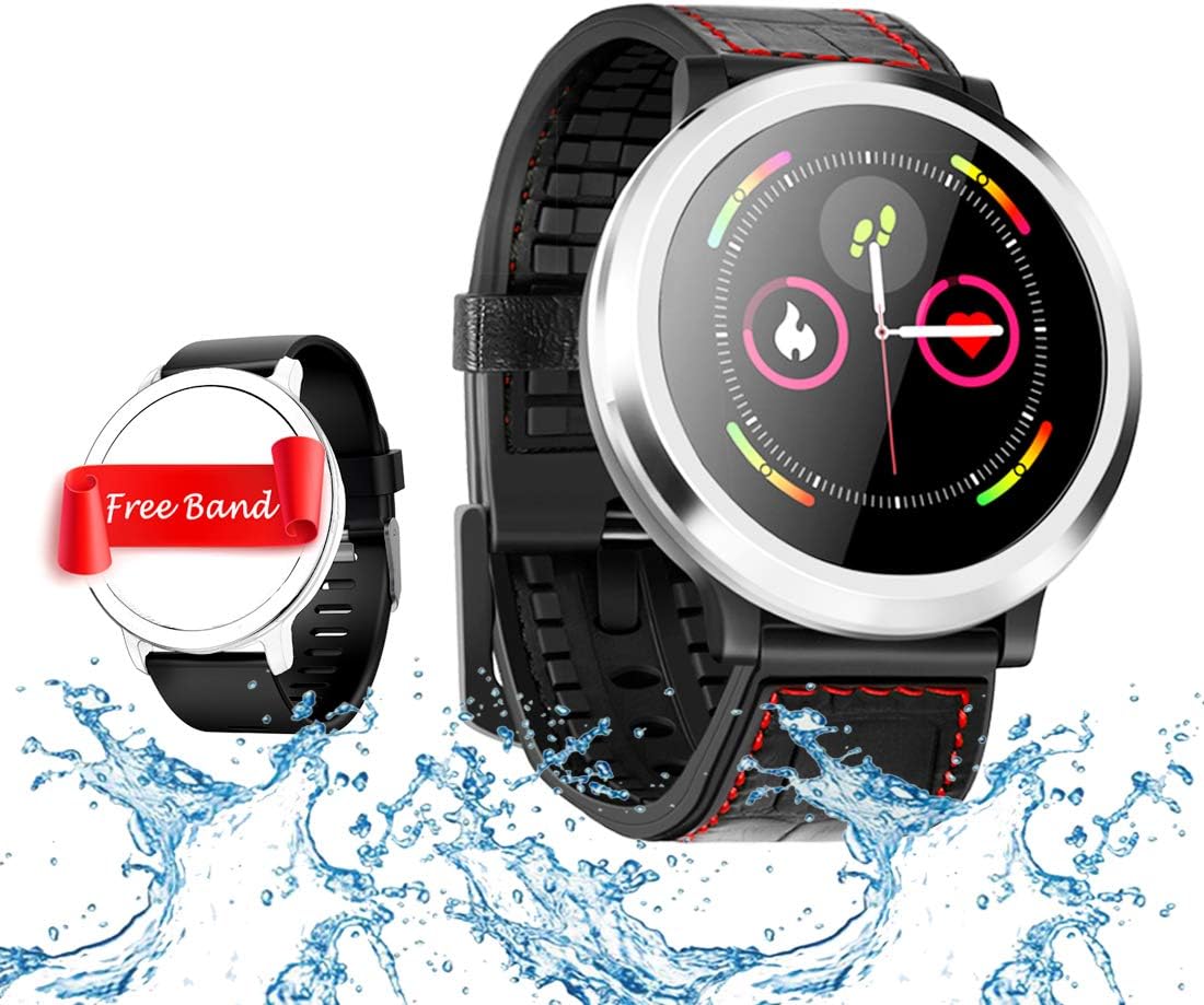 Smart Watch, Fitness Tracker with Heart Rate & Blood Pressure & Sleep Monitor for Android and iOS, Waterproof Activity Tracker with Color Screen, Smartwatch with Step & Calorie Counter for Women Men