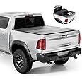 Tono King FRP Hard Tri-fold Tonneau Cover Fold Truck Bed Covers Compatible with 2009-2025 Dodge Ram 1500 & 2500 6' 4" Bed Without Ram Box (76.3")