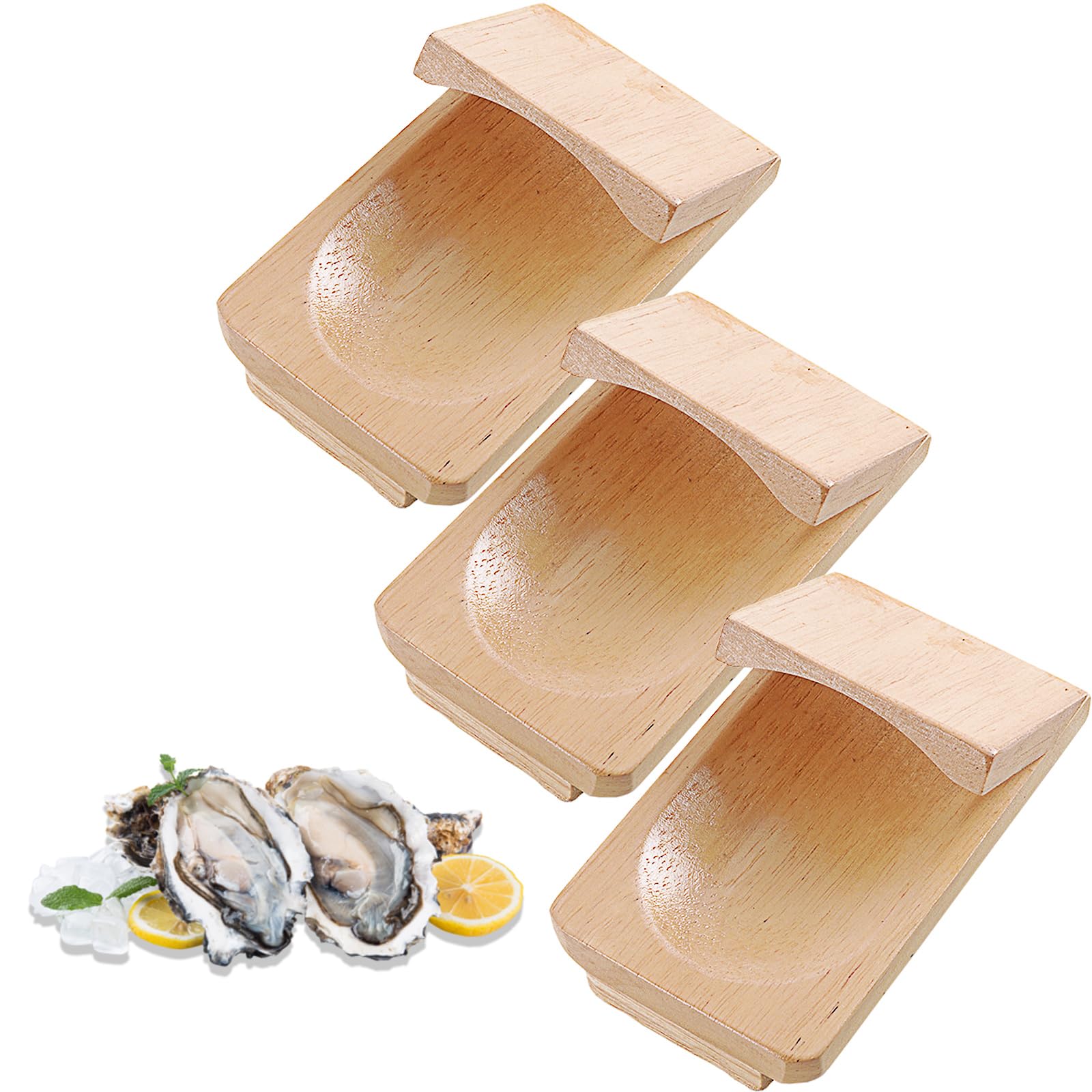 1/2/3PCS Oyster Shucking Clamp, 8×13cm Wood
