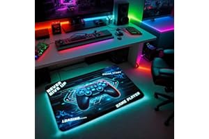 ANGELWARDROBE Gamer Area Rug for Kids Room 3D Gamepad Controller Blue Boys Floor Rugs for Living Room Teen Game Player Living Room Mat Home Decor Sofa Floor Polyester Mat, 35"x23"