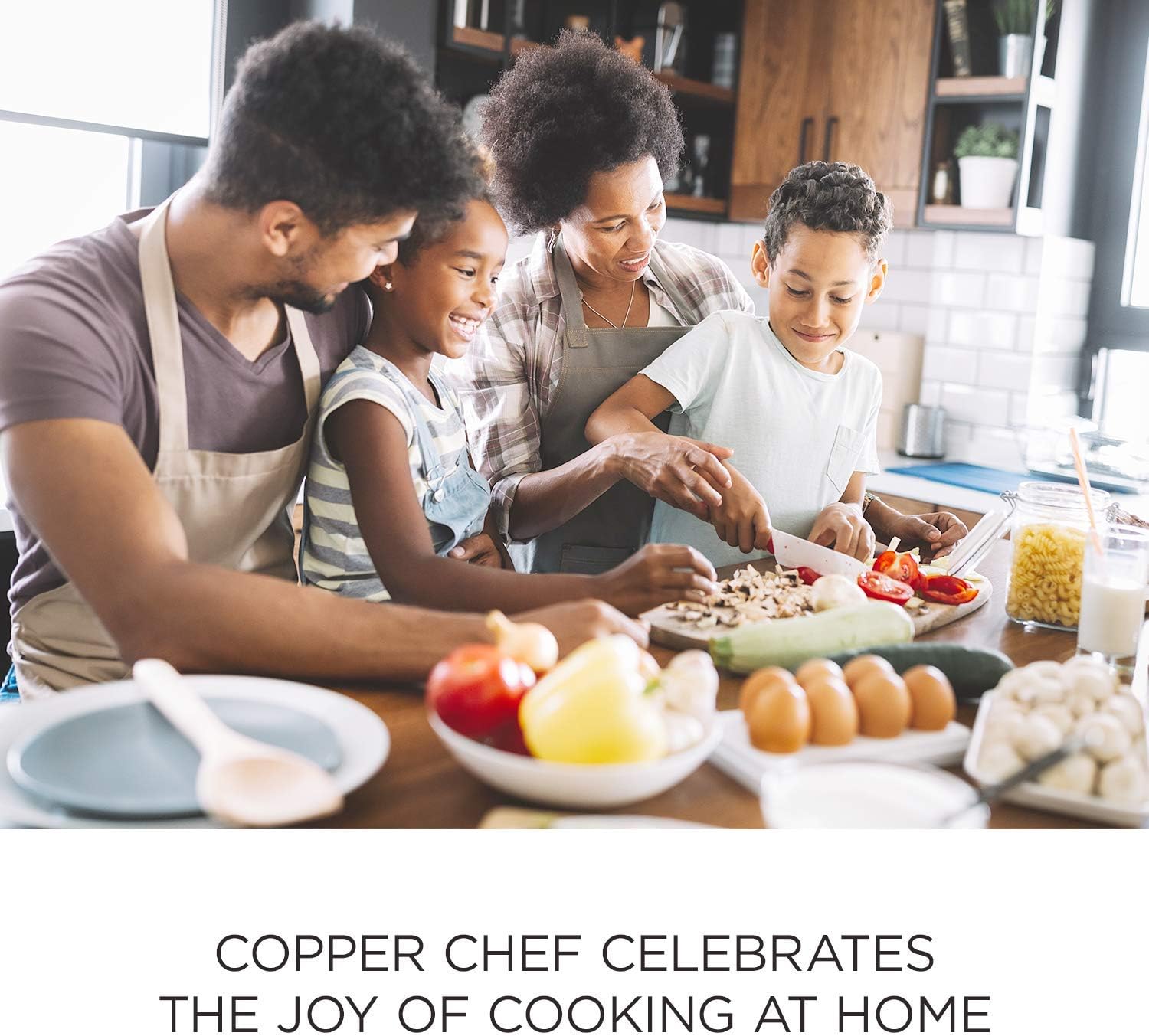 Copper Chef Cookware 9-Pc. Round Pan Set, Aluminum and Steel with Ceramic Non-Stick Coating Cookware Set, Includes Lids, Frying and Roasting Pans Accessories, Pots and Pans Set: Kitchen & Dining