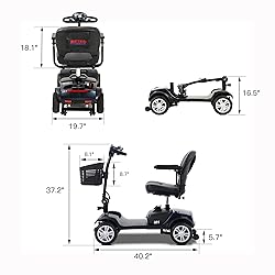 Metro Mobility 4 Wheel Foldable Mobility Scooter