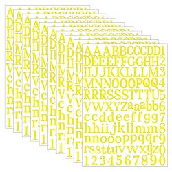 WNYT 1210 Letter Stickers 10 Sheets Alphabet
