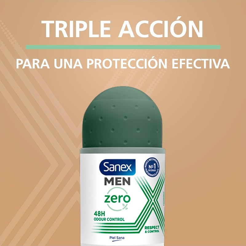 Zero Respeito & Controlo, desodorizante roll-on, embalagem de 6x50ml