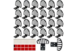 25 Pack Metal Roof Snow Guards - Alloy Steel Standing Seam Snow Stoppers with Seal Gaskets & Screws, Prevent Snows & Ice Aval