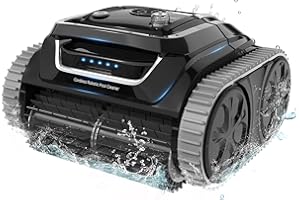 (New Upgrade) WYBOT S1 SE Cordless APP Robotic Pool Cleaner with Wall Climbing, 7 Cleaning Modes, 2.5H Fast Charge, Automatic Pool Vacuum Robot Lasts 150 Mins, Ideal for Inground Pools - Silver