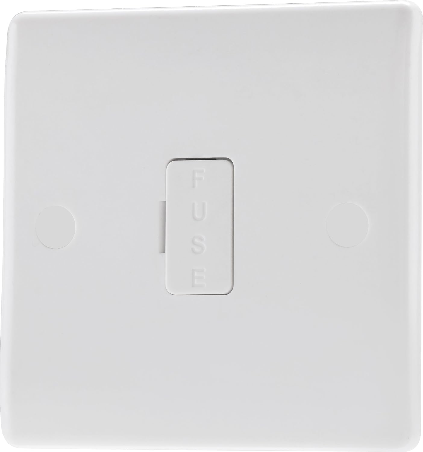 BG Electrical Unswitched Fused Spur Connection Unit, Double Pole, Round Edge, Nexus 800 Series, White Moulded, 13A, 854