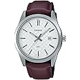 Casio MTP-VD03L-5A Men's Standard Brown Leather Band White Dial 3-Hand Analog Watch