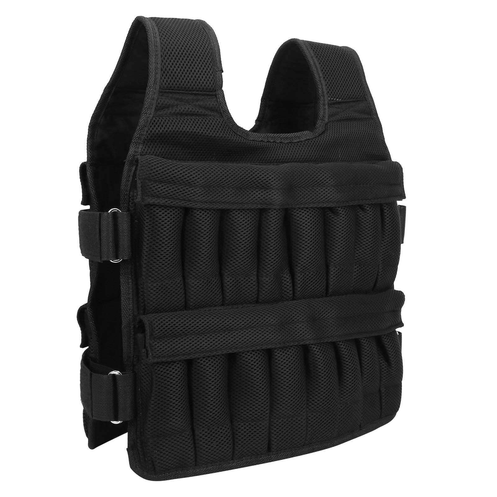 Alomejor Weighted Vest 35KG Adjustable Men's Fitness Sports Training Compressed Oxford Cloth Vests for Exercise Strength Training