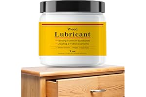 LIIZOUSUDA Upgrade Wood Lubricant & Wood Wax for Drawers, Doors, Hinges - Multi-Purpose Semi Paste Wax for Wood - Drawer & Door Hinge Lubricant - Loosen Drawer Slide - Restore & Preserve Wooden Slide - 7oz