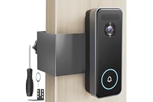 QWWIA Anti-Theft Video Doorbell Mount Compatible with Aosu, No Drill Doorbell Camera Mount, Adjustable Mounting Bracket Holder Accessories for Apartment Rentals, Enhanced Protection Doorbell Mount Bracket