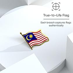 Malaysia Flag Lapel Pin - Enamel Metal National