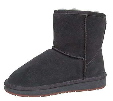 HEITMANN Felle Damen Lammfell Leder Winter Boots anthrazit, warme Laufsohle, Trendige Profilsohle, Lammfell Futter, Gr. 36