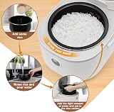 Bar Bear 6 Multifunctional 4 Cups Rice Cooker with Steamer White view 3