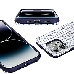 Casely iPhone 16 Pro Max Case Blue Hearts