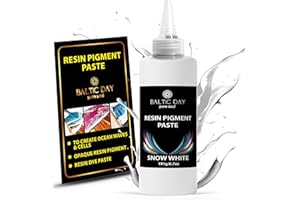 BALTIC DAY White Pigment Paste for Epoxy Resin - [ Snow White ] Resin Pigment Paste 191g/6.7oz - White Resin Paste Pigment - White Resin Paint | Epoxy, Resin Art Paste | Opaque Resin Paste - White Resin Pigment